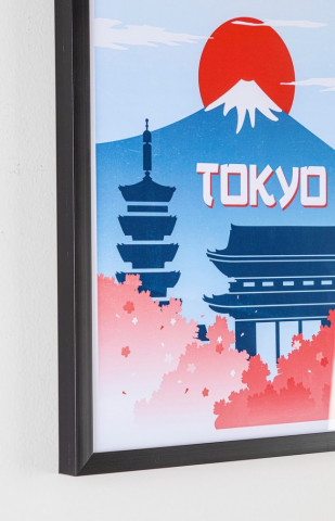 Tablou decorativ multicolor din MDF si plastic, 40x3,2x50 cm, Dovada Tokyo Bizzotto - Img 2