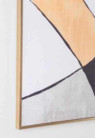 Tablou decorativ multicolor din panza si lemn de Pin, 60x3,2x80 cm, Galeria Abstract Bizzotto - Img 2
