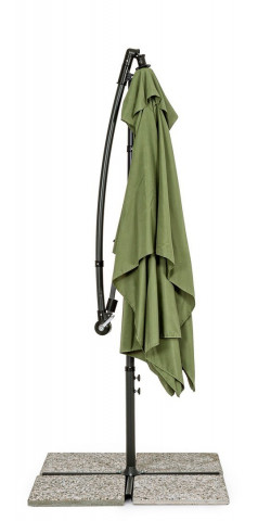 Umbrela de gradina verde olive din poliester si metal, 300x200 cm, Texas Bizzotto - Img 7