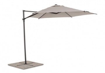 Umbrelă de soare cu brat, antracit, 330 cm, Rica, Yes - Img 4