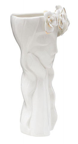 Vaza alba din portelan, 14,8x13x29 cm, Woman Mauro Ferretti - Img 2