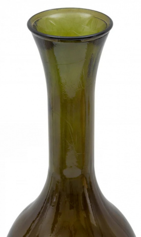 Vaza decorativa verde din sticla reciclata, ø 30 x H100 cm, Jarron Mauro Ferreti - Img 2
