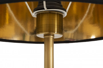 Veioza aurie/neagra din metal, Soclu E27 Max 40W, ∅ 30 cm, Parrots Mauro Ferretti - Img 3