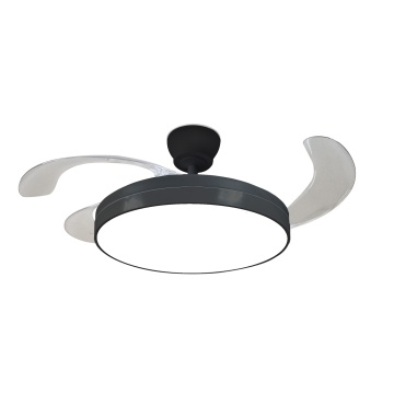 Ventilator de tavan LED Ventego, 3 pale, 72W, Negru, Kelektron