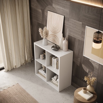 Bibliotecă, 77x77 cm, Cleo III, ADRK Furniture – cadru suplimentar din prezentarea produsului
