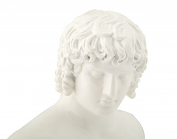Bust decorativ alb din polirasina, 18,2x12,8x25 cm, Roman Centurion Mauro Ferretti - Img 3