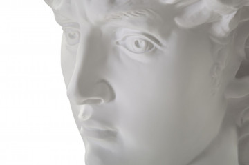 Bust decorativ alb din polirasina, 44x35,5x60 cm, Roman Man Mauro Ferretti - Img 3