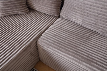 Deatliu imbinare Colțar bej premium memory foam cu design modern
