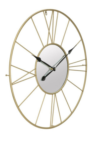 Ceas decorativ auriu din metal, ∅ 80 cm, Glam Stick Mauro Ferretti - Img 2