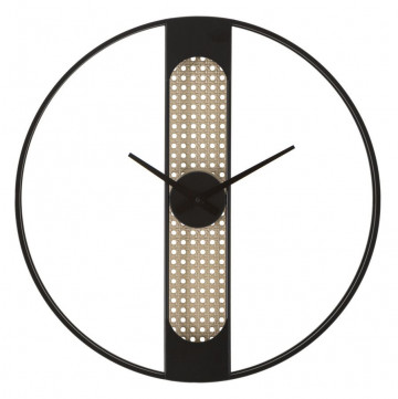 Ceas decorativ negru din metal, ∅ 60 cm, Ribby Mauro Ferretti - Img 1