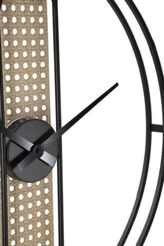 Ceas decorativ negru din metal, ∅ 60 cm, Ribby Mauro Ferretti - Img 3
