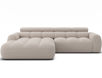 Colțar Geraso ELTAP, extensibil electric, 294×200×98 cm, stânga, Royal 18