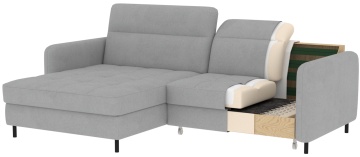 Colțar Gomsi extensibil, 228x165x100 cm, orientare stânga – Touch 24 – imagine de catalog suplimentară