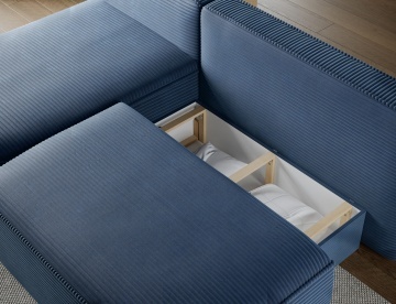 Colțar Livosa extensibil, 220x144x93 cm, orientare stânga – Jarell 40 – prezentare secundară de catalog