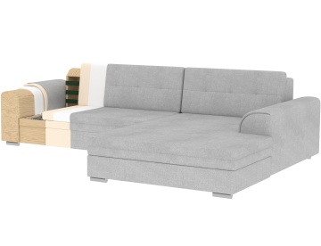 Colțar Sorento extensibil, 296x194x78 cm, orientare dreapta – Jarell 18 – cadru alternativ al produsului