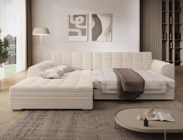 Colțar Sorento extensibil, 296x194x78 cm, orientare stânga – Jarell 18 – prezentare alternativă a produsului