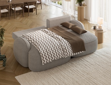 Colțar Tesalia extensibil, 247x150x93 cm, orientare dreapta – Calmora 04 - Img 7