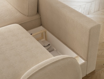 Colțar Tesalia extensibil, 247x150x93 cm, orientare stânga – Calmora 18 - Img 8
