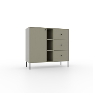 Comodă cu usa si trei sertare, 100x41x95 cm, Tili System. ADRK Furniture