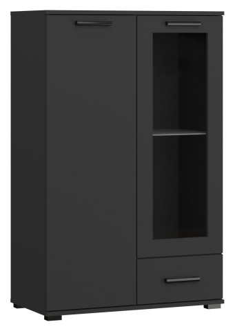 Comodă Frazio Tall – 80x40x125 cm – Negru