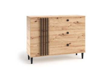 Comodă LIVIA 03 – 120x40x92.5 cm – Stejar Artisan - Img 7