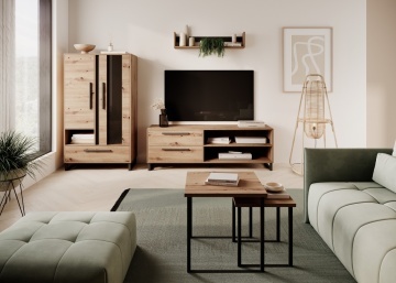 Comodă TV, 176x40x28 cm, Aridea, ADRK Furniture - Img 14