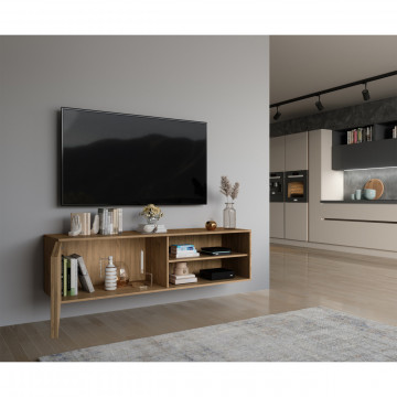 Comoda TV de perete, 40x40x150 cm, Entsian, Eltap - Img 4