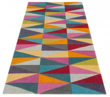 Covor Angles Bedora, 200x300 cm, 100% lana, multicolor, finisat manual - Img 11