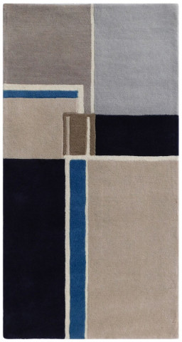 Covor Sea Bedora, 160x230 cm, 100% lana, albastru, finisat manual - Img 10