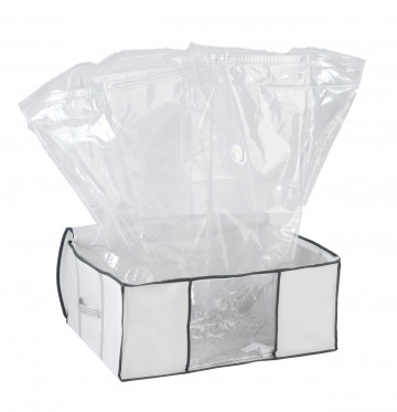 Cutie cu sac pentru vidat, Wenko, Vacuum Soft Box L, 65 x 25 x 50 cm, polietilena/poliamida/polipropilena - Img 14