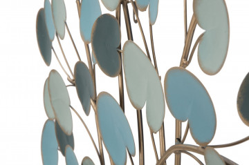 Decoratiune de perete albastra/maro din metal, 89x2,5x90 cm, Tree Mauro Ferretti - Img 4