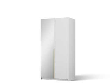 Dulap Alera II Hinged – cu oglindă – 100x58x204 cm – Alb – Alera II Hinged Dulap – Varianta 2 - Img 2