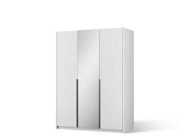 Dulap Alera III Hinged – cu oglindă – 148x58x204 cm – Alb – Alera III Hinged Dulap – Varianta 1 - Img 2