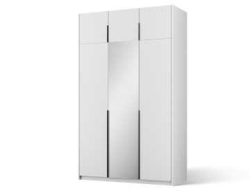 Dulap Alera III with Top – Hinged – cu oglindă – 148x58x250 cm – Alb – Alera III with Top Cabinet – Hinged Dulap – Varianta 1 - Img 2