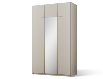 Dulap Alera III with Top – Hinged – cu oglindă – 148x58x250 cm – Cașmir – Alera III with Top Cabinet – Hinged Dulap – Varianta 2 - Img 2