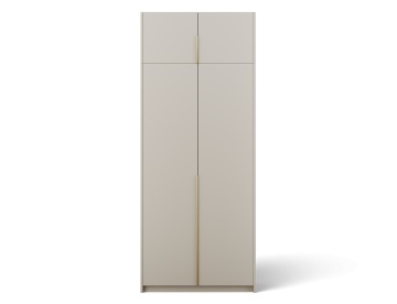 Dulap Bregma II Hinged with Top Extension – 100x58x250 cm – Cașmir – Bregma II Hinged Dulap with Top Extension – Varianta 2