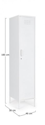 Dulap cu o usa, alb, 46x38x185 cm, Cambridge, Yes - Img 2