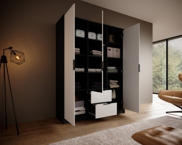 Dulap cu trei usi si oglinda, Norel, ADRK Furniture - Img 8