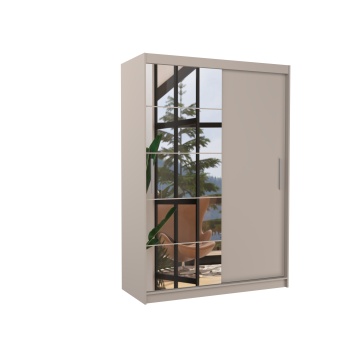 Dulap cu uși glisante ESTI – cu oglindă – 150x59x215 cm – Cașmir