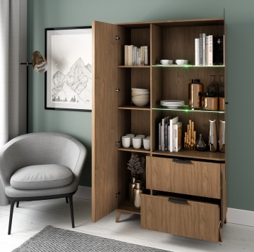 Dulapuri și vitrine Entsian 100 display cabinet Artisan Oak - Img 12