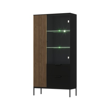 Dulapuri și vitrine Meorati 100 display cabinet negru – Negru - Img 17