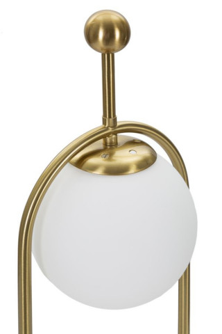 Lampa aurie din metal si sticla, Ø 21 cm, soclu E14, max 40W, Glamy Mauro Ferreti - Img 3