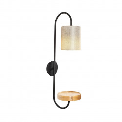 Lampa de perete opviq servis, 28x73 cm, E27, 100 W, negru / crem - Img 2