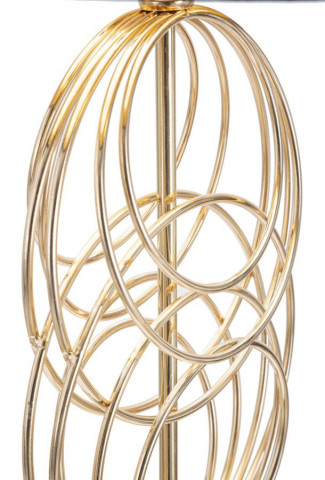 Lampadar auriu/negru din metal, Soclu E27 Max 40W, ∅ 33 cm, Circly Mauro Ferretti - Img 5