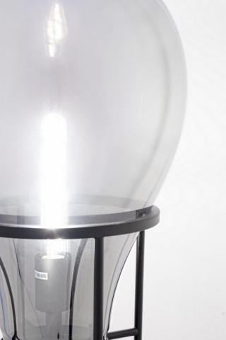 Lampadar shine bulb, soclu E27, max 40W, negru - Img 2