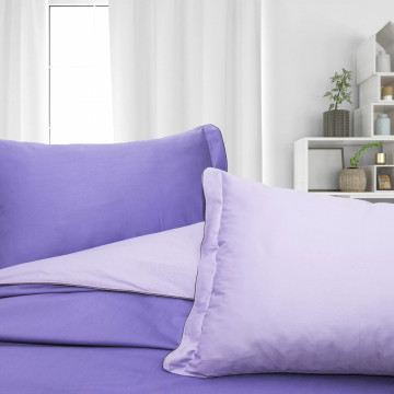 Lenjerie de pat cu 2 fete, 100% bumbac, tesatura satin, violet / lila, Roxyma Dream Iulyak - Img 4