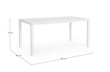 Masa din aluminiu, antracit, 150x80 cm, Hilde, Yes - Img 2