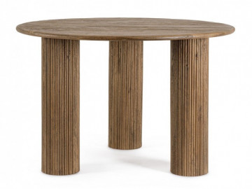 Masa dining pentru 6 persoane maro din lemn de Mango, ∅ 120 cm, Dacca Bizzotto - Img 3