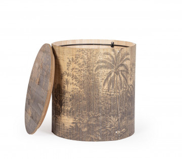 Masuta de cafea finisaj natural din Bambus, ∅ 40 cm, Fujiko Bizzotto - Img 3