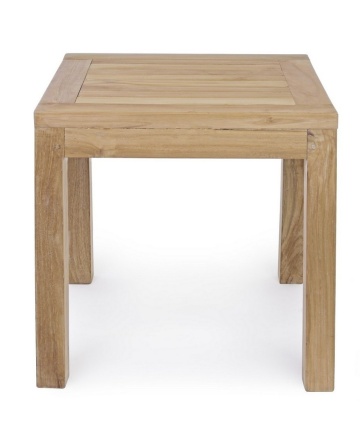 Masuta de cafea pentru gradina, lemn de teak, natur, 50x50x50 cm, Teak Bizzotto - Img 4